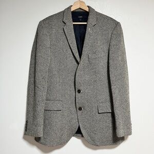 J.Crew Ludlow Jacket 40R Herringbone Wool Blazer – Italian Wool, Classic Fit